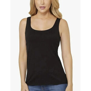 Alessandra B Women's Bra Tank Top, Wire Free, Black, L